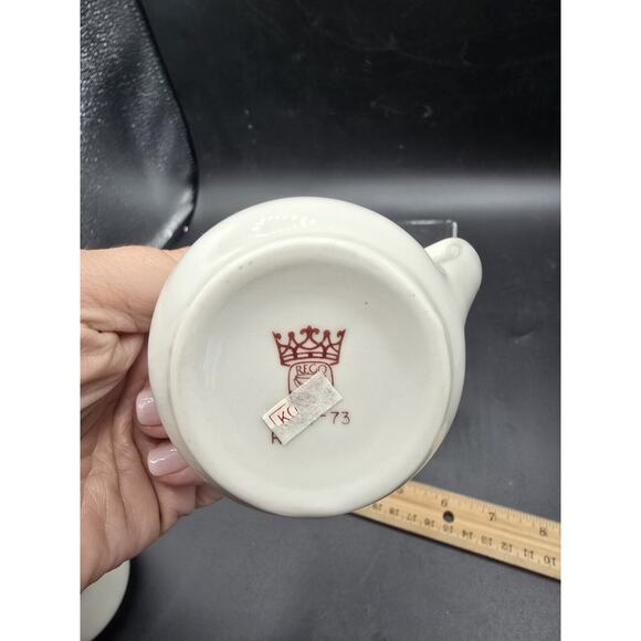 Vintage Restaurant Ware Rego Creamer Greek Key Design - Picture 4 of 4